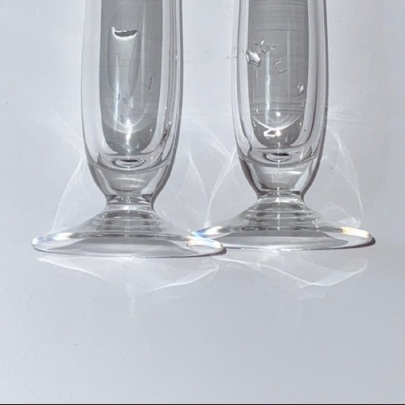 Avon Over 24% Lead Crystal Etched Bud Vase Set of Two Made in France Vintage - Picture 9 of 11